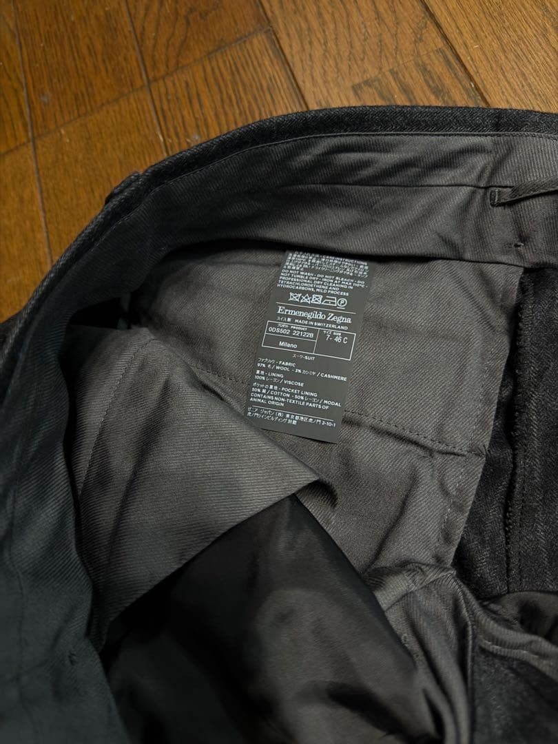 凄!!新品未使用■ZEGNA テーラードジャケットとパンツ グレー