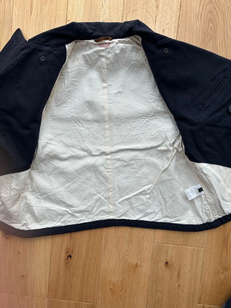 キャピタル　ネイビー コットン混紡 テーラードジャケット