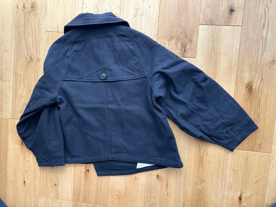 キャピタル　ネイビー コットン混紡 テーラードジャケット