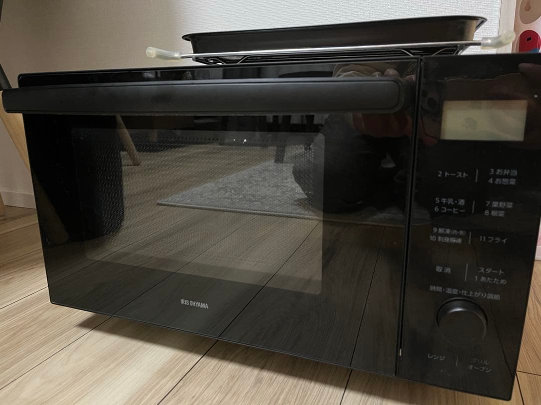 アイリスオーヤマ オーブンレンジ ブラック