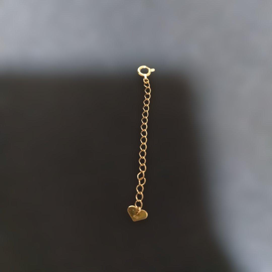 18金ゴールドハート型アジャスター 5cm