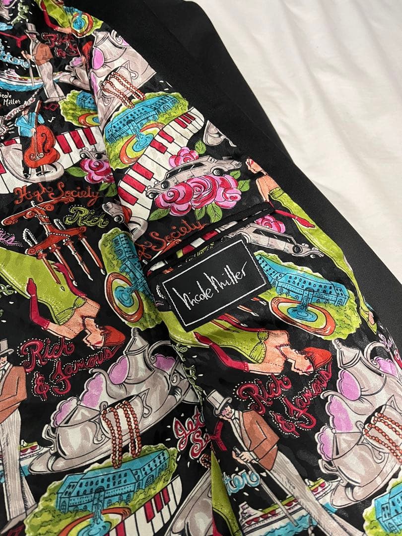 ジャケット・アウター vintage Nicole Miller 1B tuxedo jacket