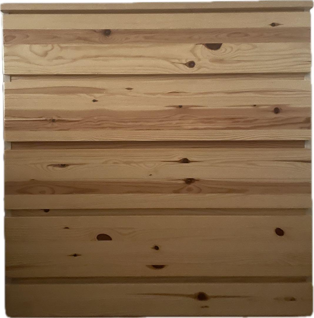 無印良品【廃盤品】幅80cmパイン材チェスト 4段　木のよい香り