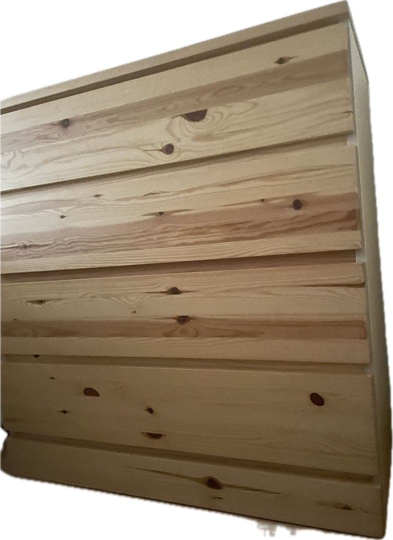 無印良品【廃盤品】幅80cmパイン材チェスト 4段　木のよい香り