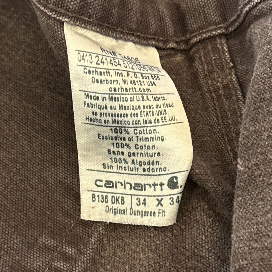 な*ぎ様 カーハート B136 ダブルニー ペインターパンツ ボロ 34×34