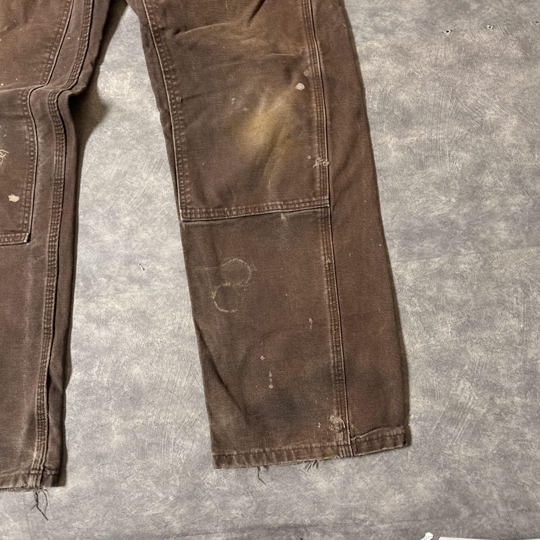 な*ぎ様 カーハート B136 ダブルニー ペインターパンツ ボロ 34×34