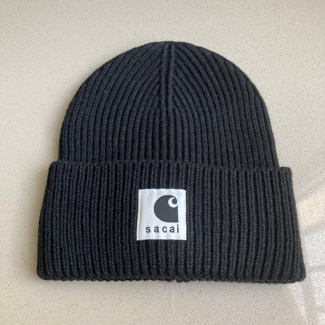 Sacai x Carhartt WIP ブラック ニット帽