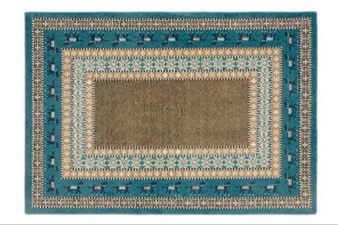 unico CLEVE (クリーブ) パイル ラグ グリーン　140×200