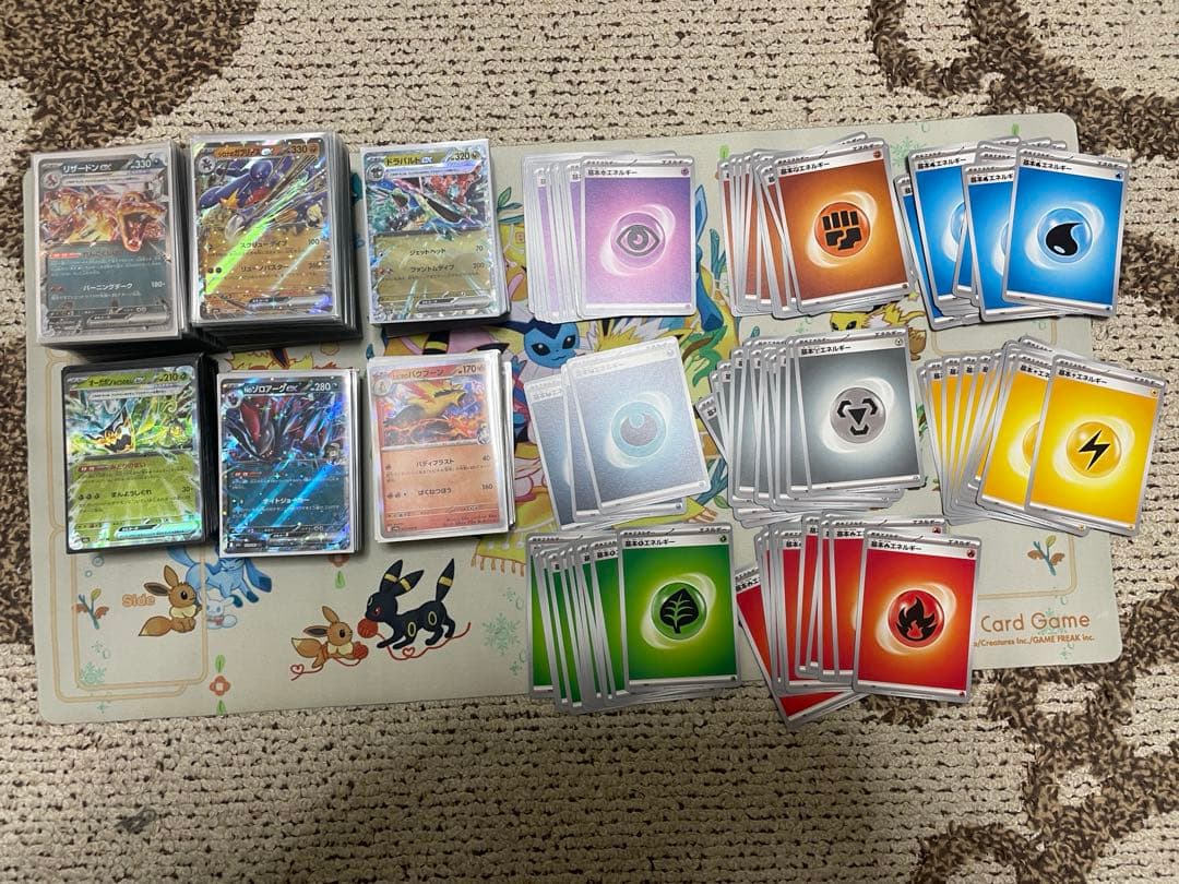 ポケカ引退品　デッキ・スリーブ・ダメカン・プレイマット