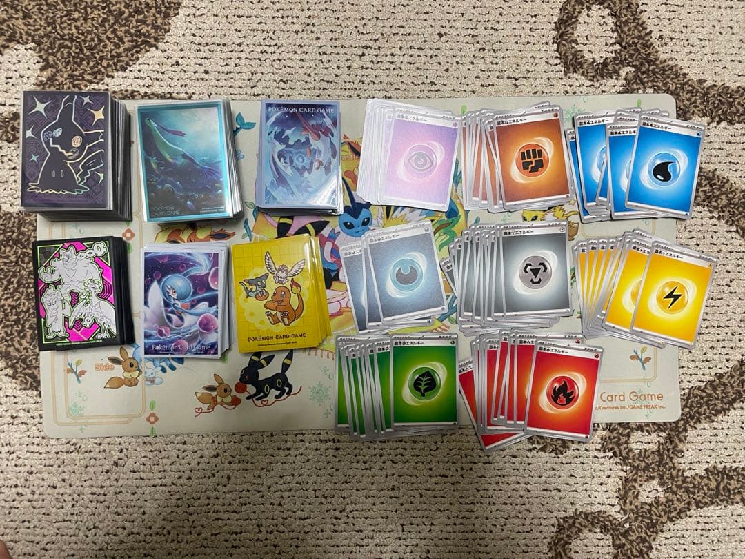 ポケカ引退品　デッキ・スリーブ・ダメカン・プレイマット