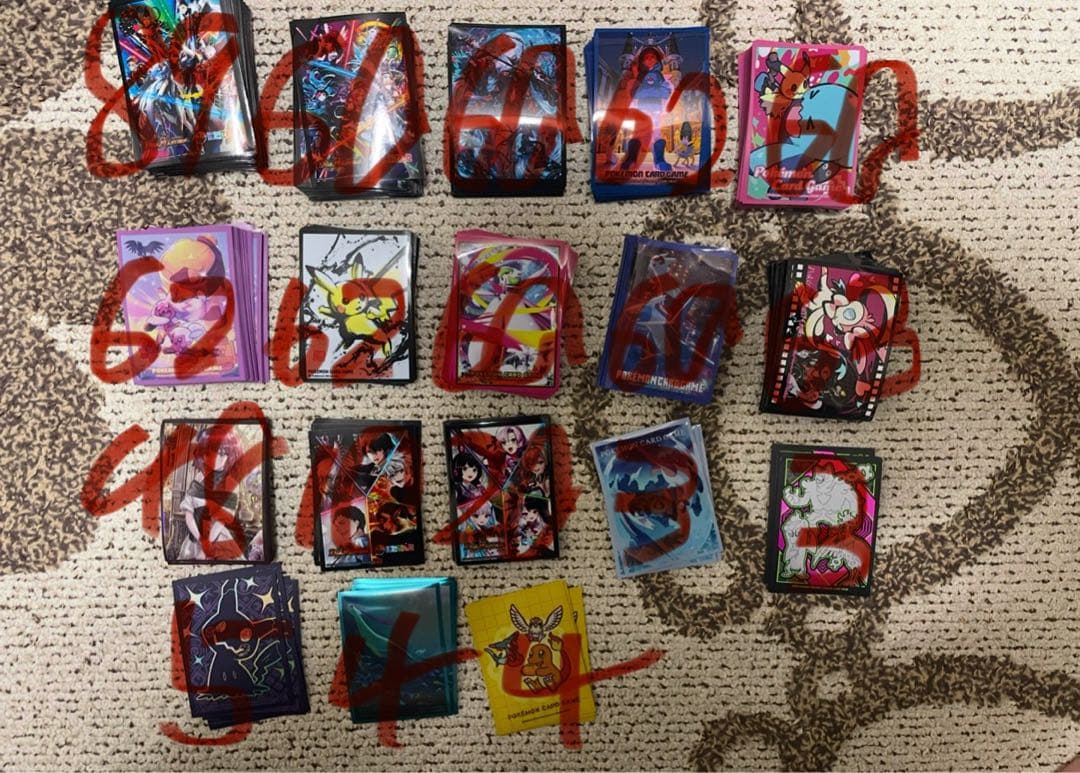 ポケカ引退品　デッキ・スリーブ・ダメカン・プレイマット