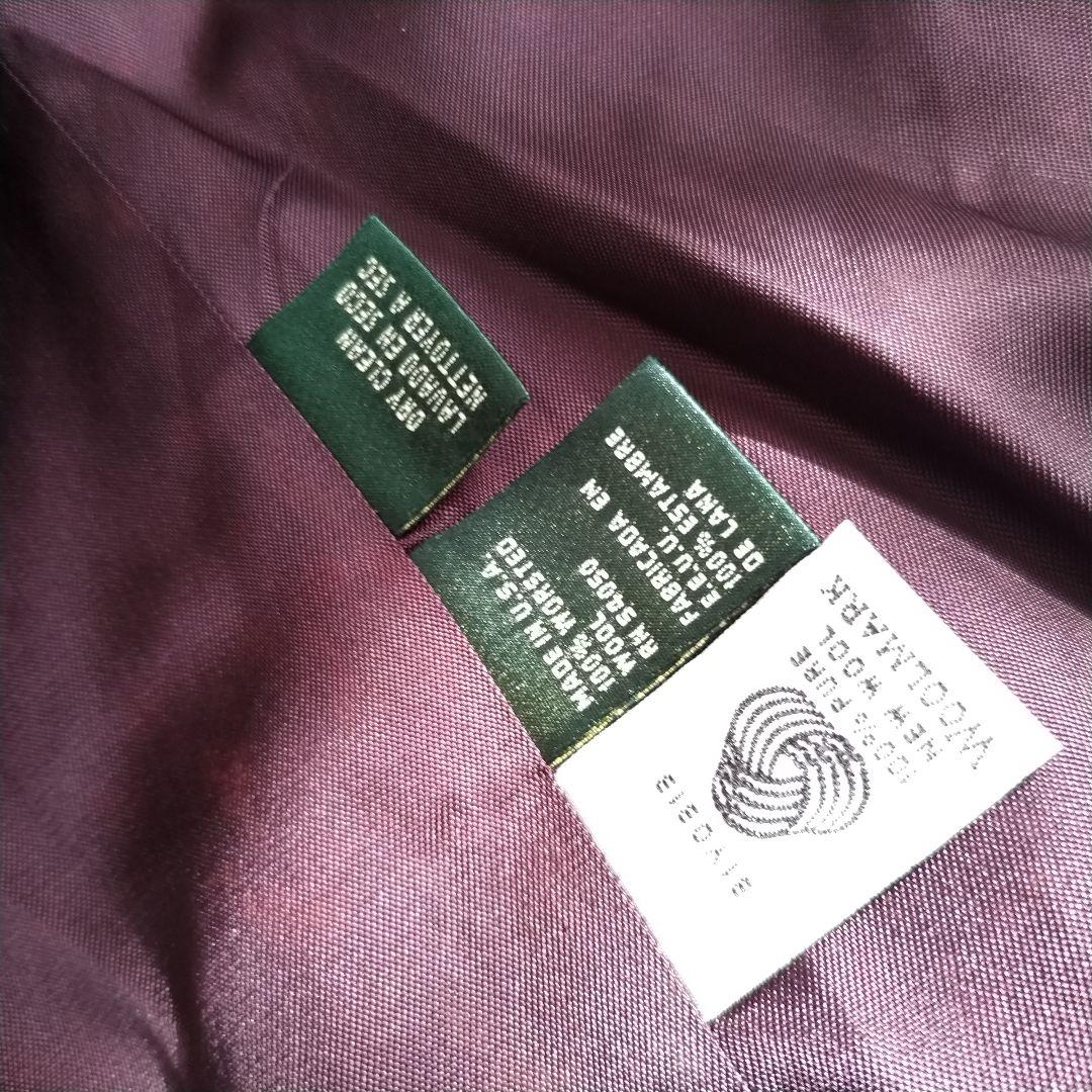 ローレンラルフローレン　紺ブレ　テーラードジャケット　金　ワッペン　大きいサイズ