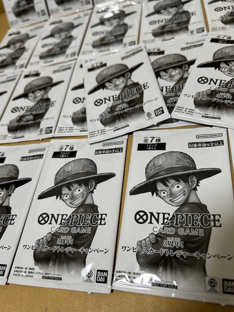 f*d様 ワンピースカード 3周年トレジャーキャンペーン プロモパック 30パッ