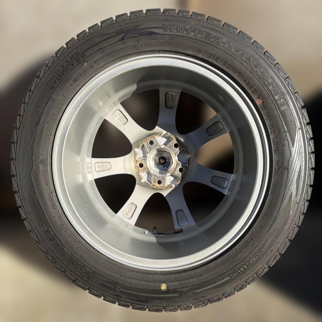 3927 215/60R17 ダンロップ スタッドレス タイヤ ホイール