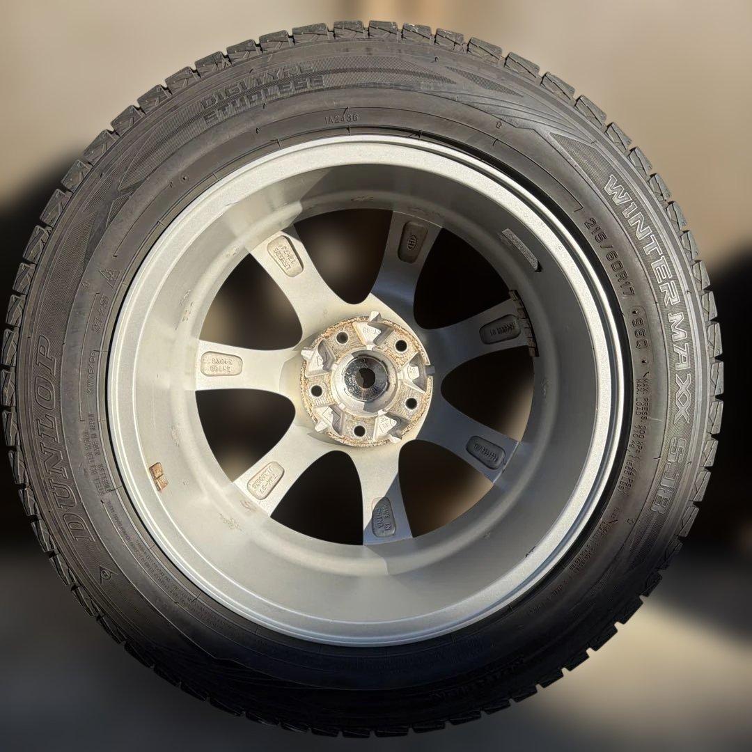 3927 215/60R17 ダンロップ スタッドレス タイヤ ホイール