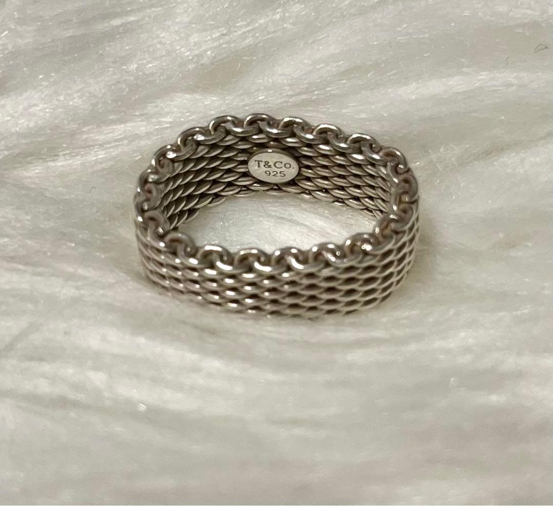 Tiffany ティファニー サマセットメッシュバングル リング ブレスレット