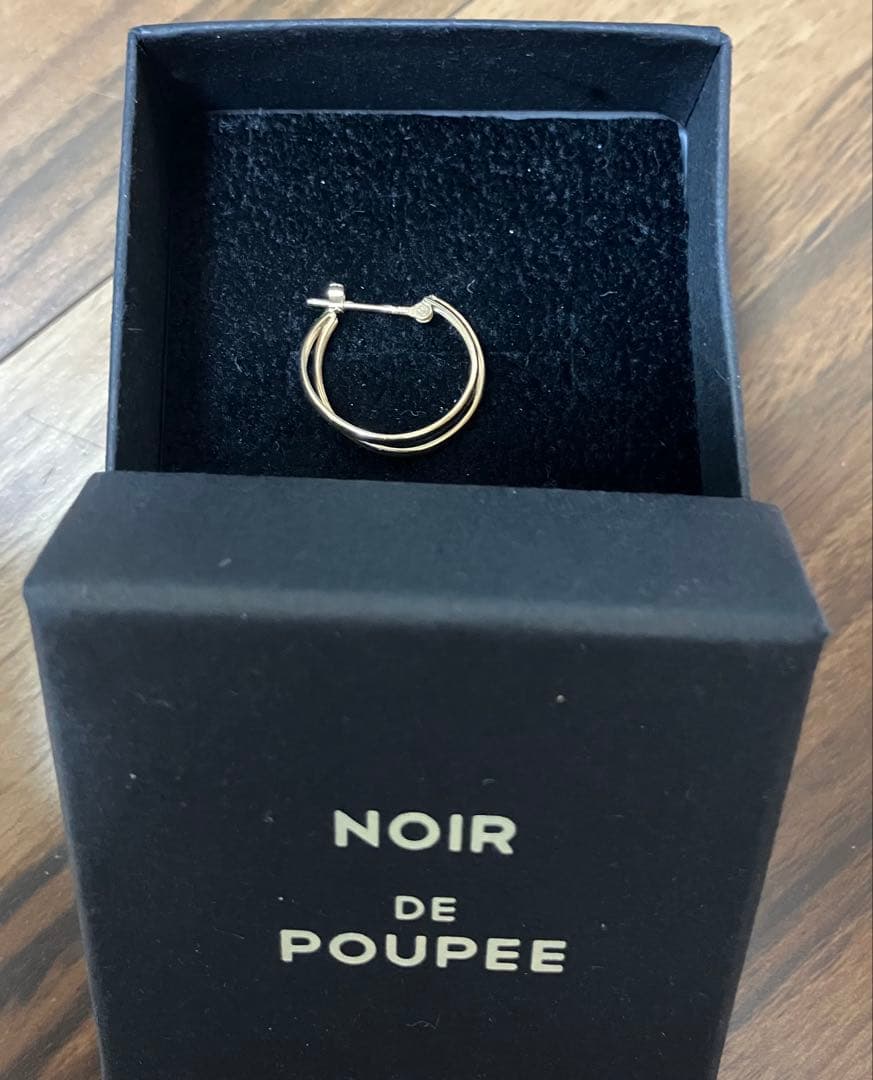 Noir de pupee k10 pierce フープ ノアールドプーペ　片耳
