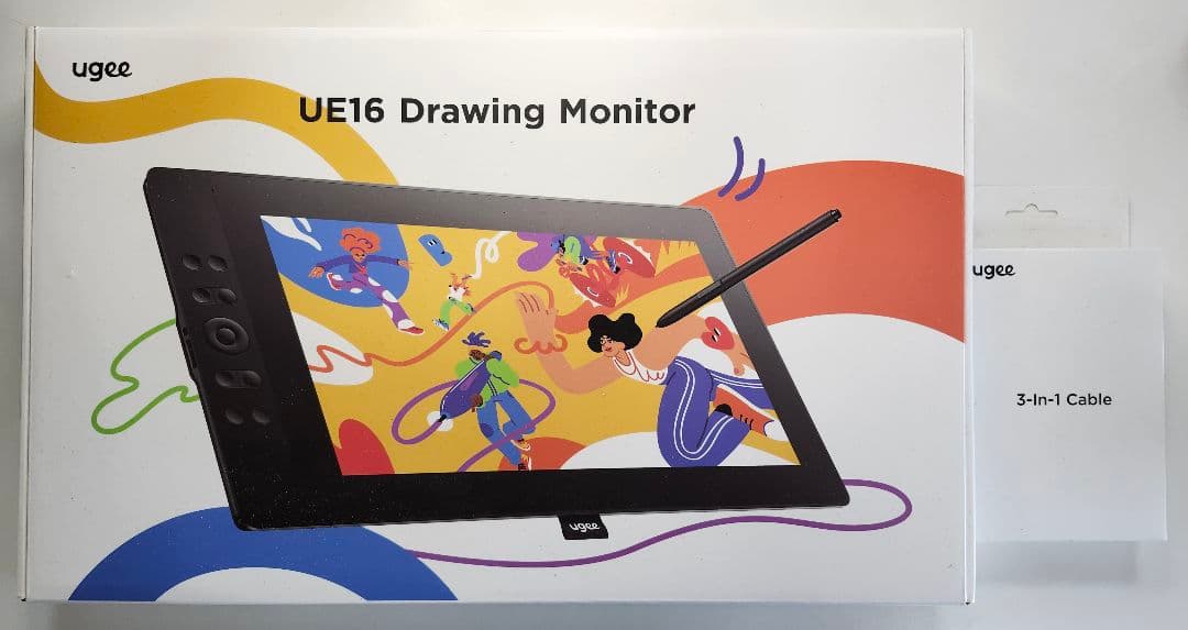 UGEE 液タブUE16 Drawing Monitor 15.4インチ