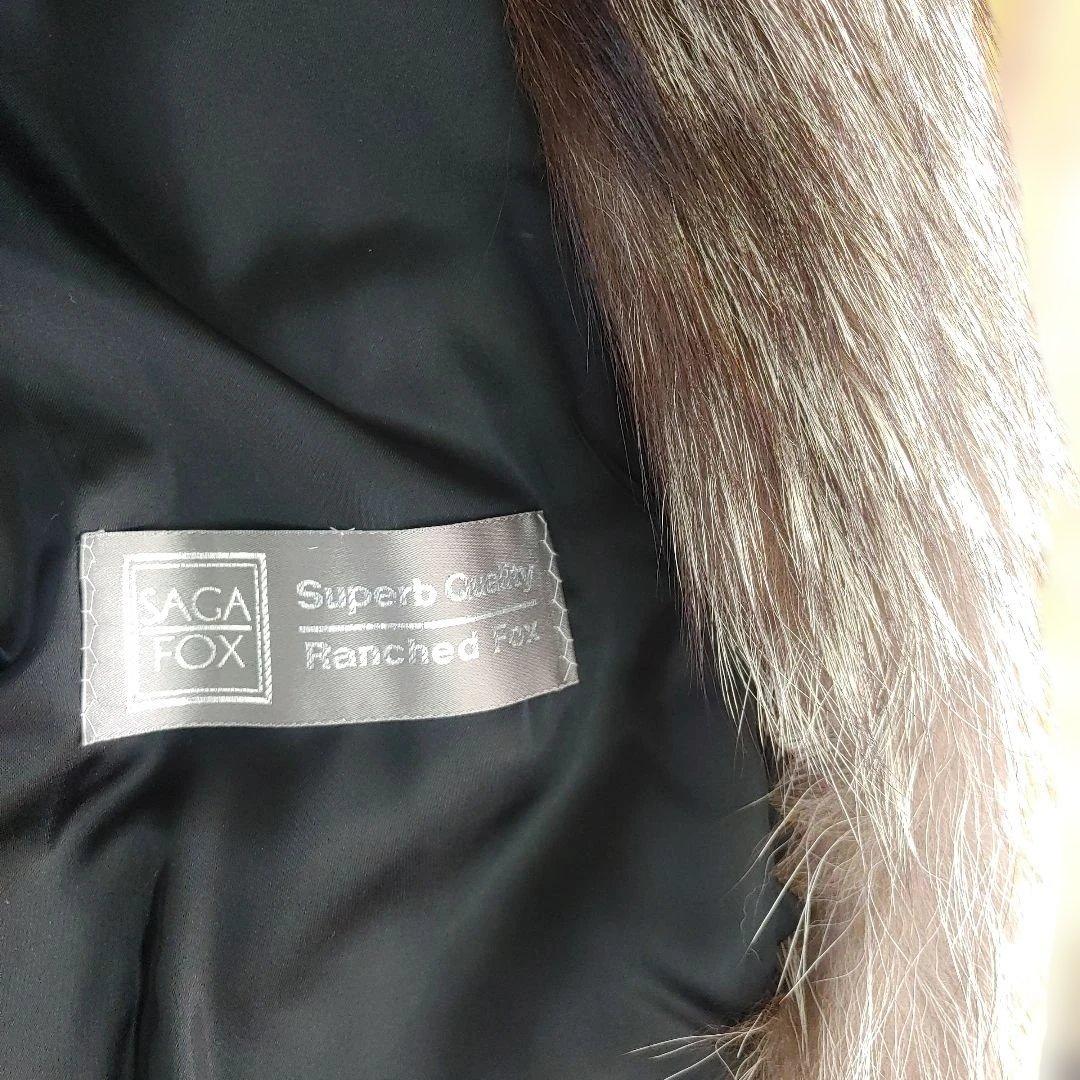 サ*コ様 グレー フォックスファーコート 　11号　早い者勝ち