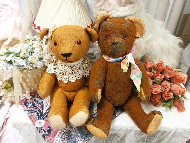 フランス　アンティークベア　ペアで☆　テディベア