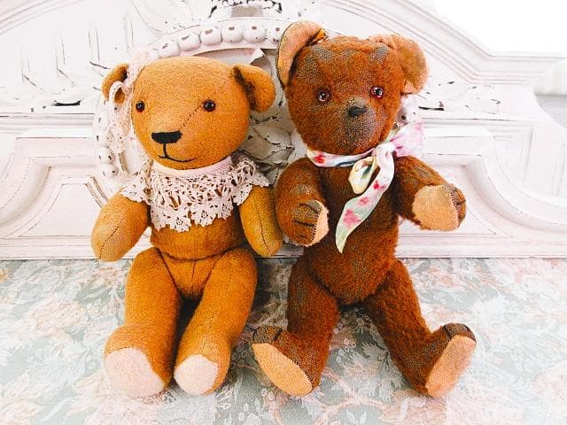 フランス　アンティークベア　ペアで☆　テディベア