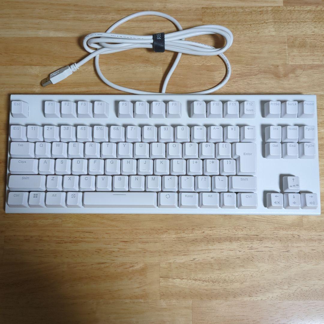 REALFORCE GX1 ホワイト 静音 30ｇ（日本語配列）