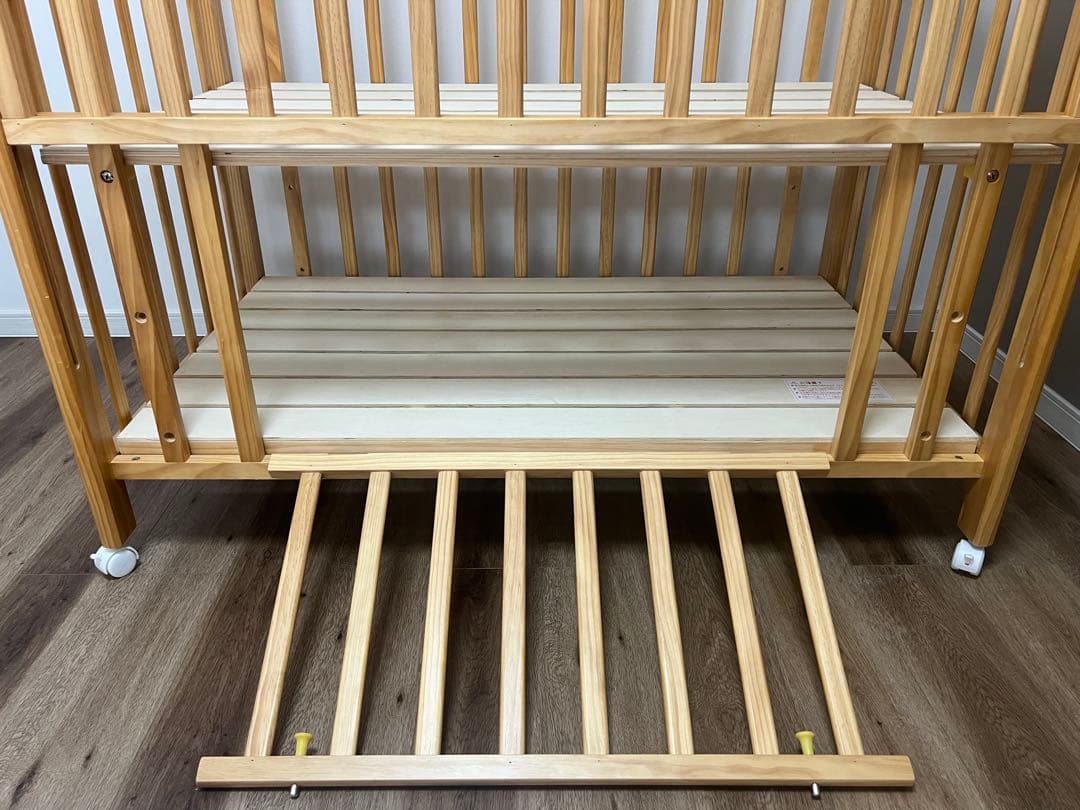 大和屋【アネシス】ベビーベッド 収納付き