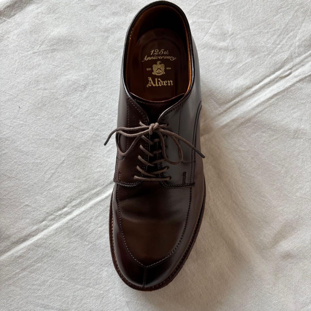 ま*ー様 希少 ALDEN オールデン 125周年記念 Vチップ　ダークブラウン