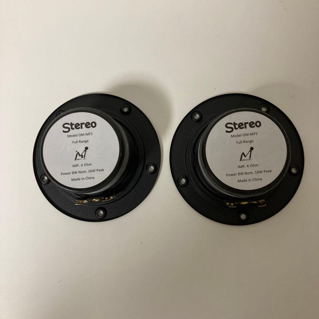 ステレオ-マークオーディオ製 8cm スピーカーユニットOM-MF5+専用箱