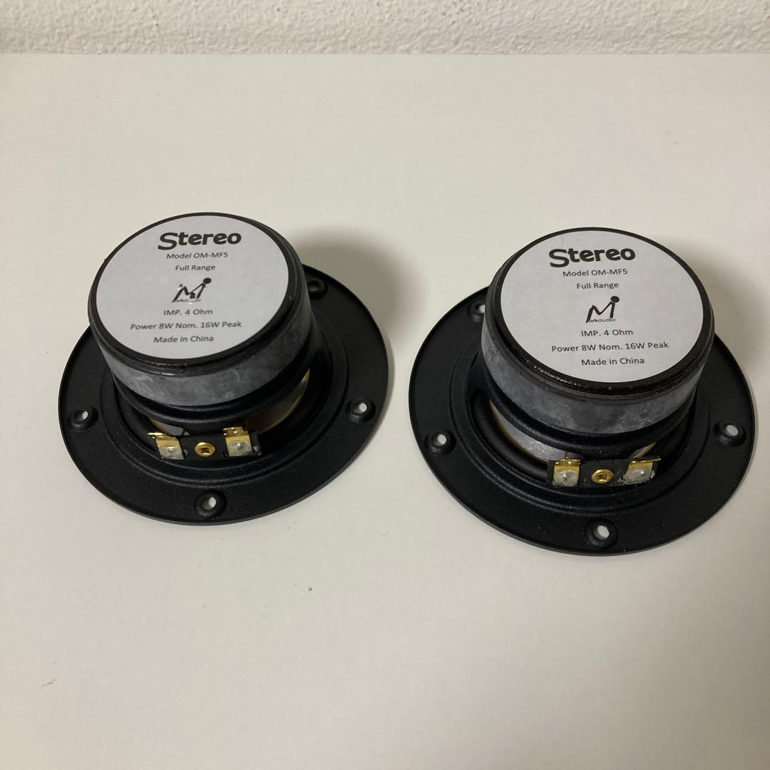 ステレオ-マークオーディオ製 8cm スピーカーユニットOM-MF5+専用箱