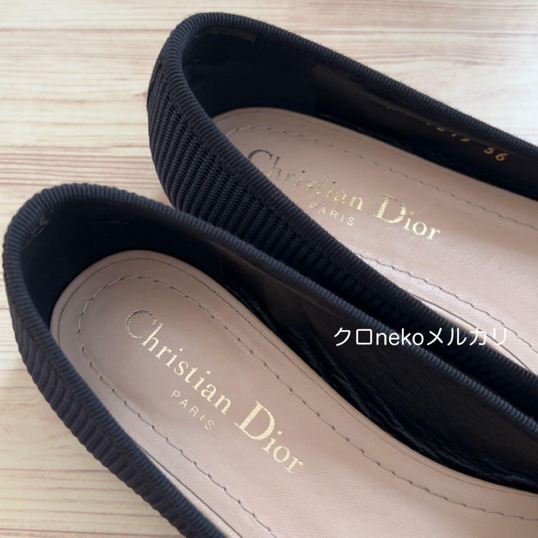DIORディオールリボンフラットシューズ