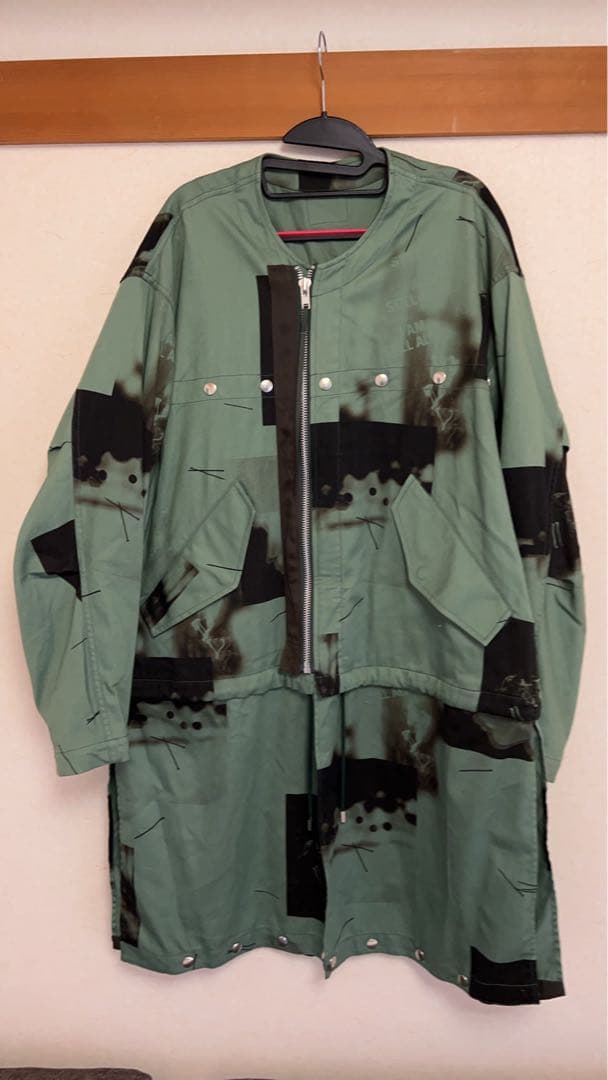 ALMOST BLACK ミリタリージャケット グリーン・ブラック迷彩　サイズ2