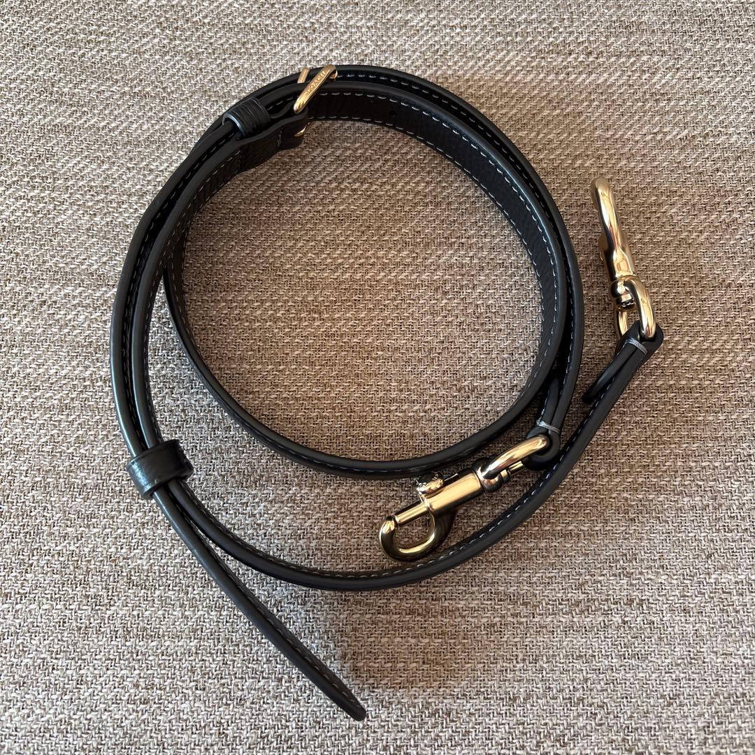 COACH テリ ホーボー ブラックレザー バッグ