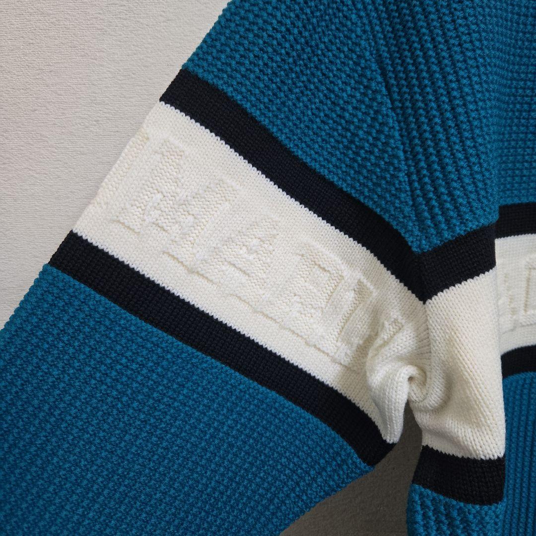 今だけ価格未使用24FWワコマリアWACKOMARIAロゴジャガードセーターL