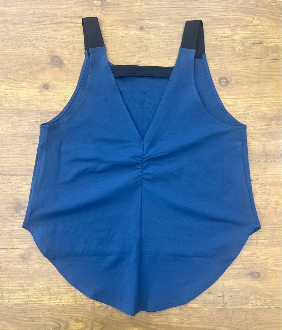 【SUKALA】ハートプリントセパレートタンクトップ(LL/ネイビーブルー)