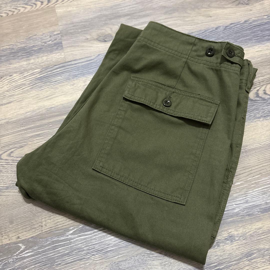 Spick and Spanルーズベイカーパンツ 40カーキ