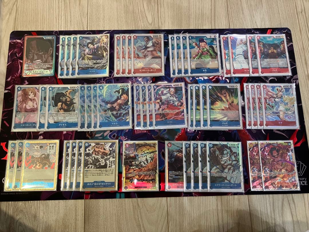 赤青エースデッキ、構築用パーツセット、リーダーパラレル付き