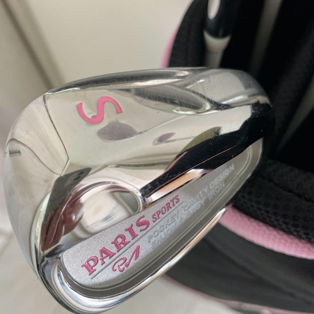 初心者向け　レディース　パリス　Paris　バッグ付ゴルフクラブセット　右利き用