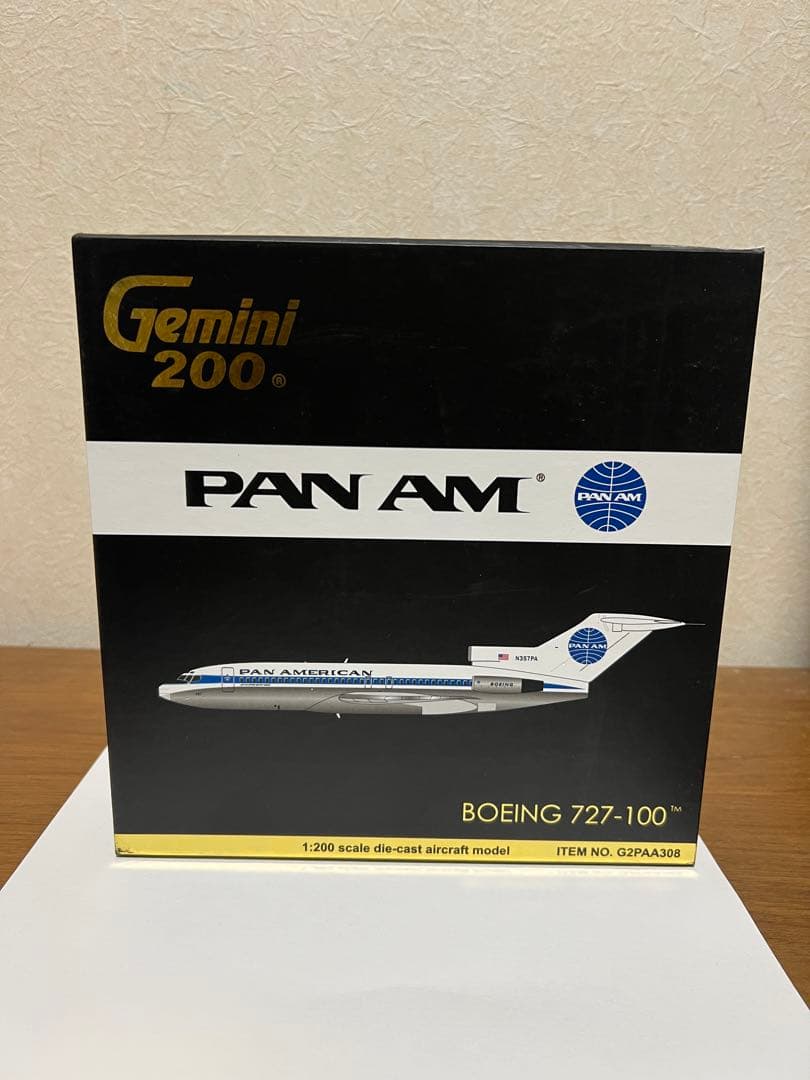 パンナム航空　ボーイング727-100 1/200 Gemini