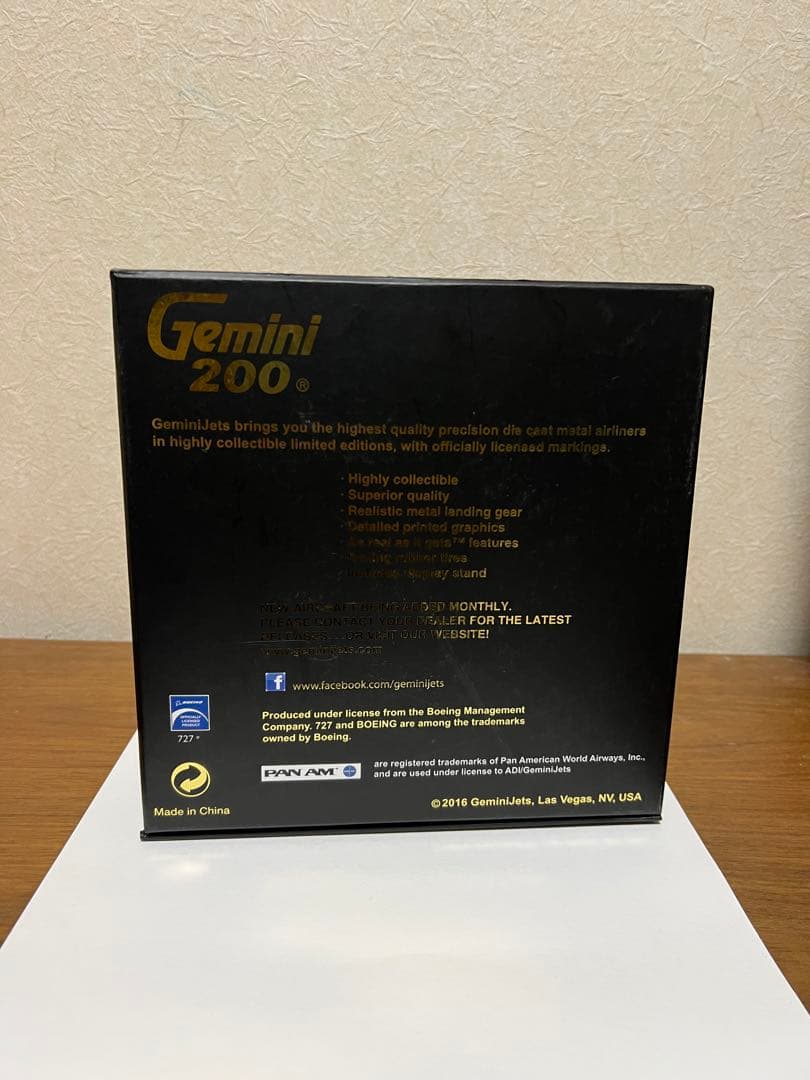 パンナム航空　ボーイング727-100 1/200 Gemini