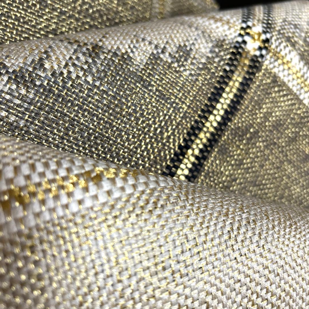 正絹　全通袋帯【ひなや工房】《ライン》