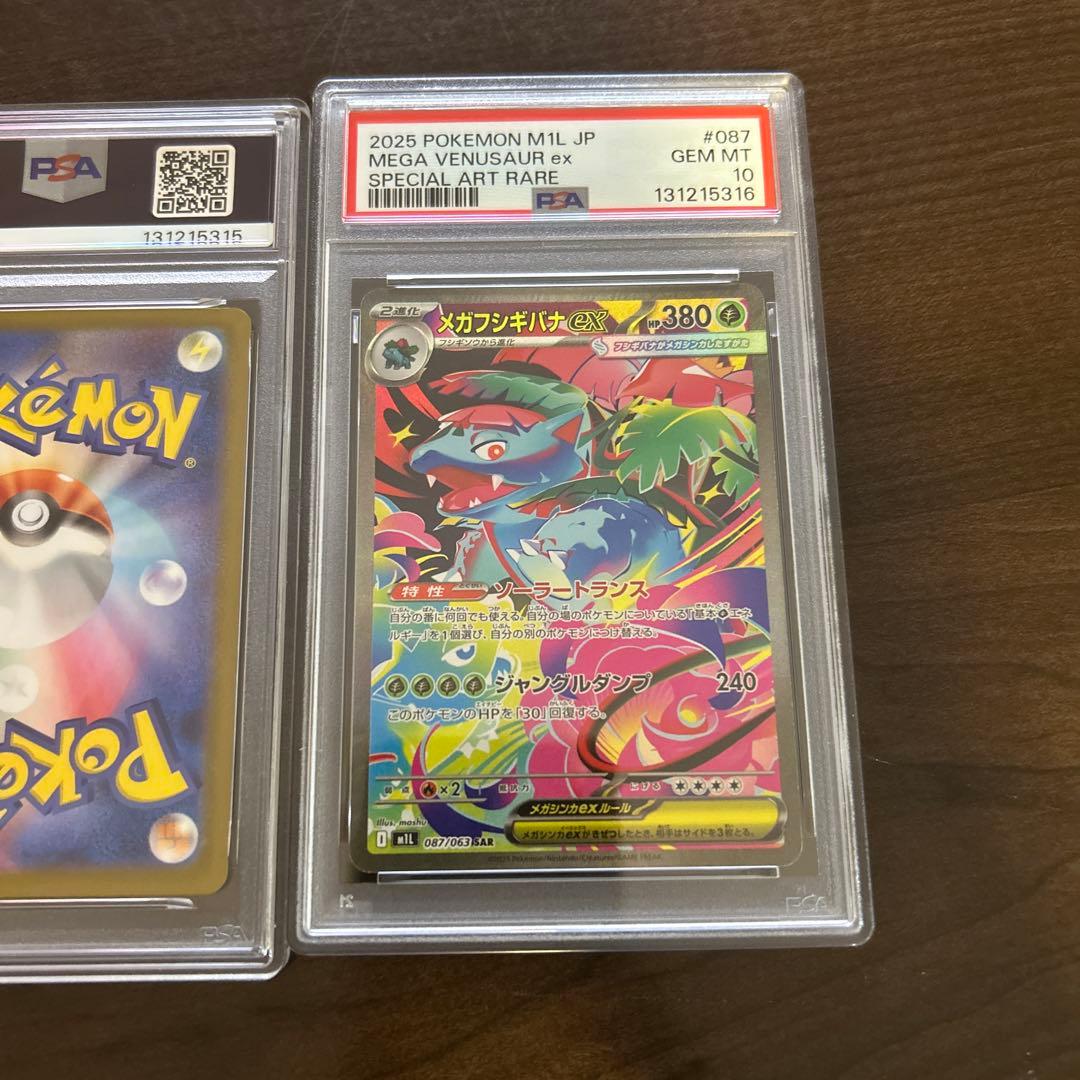 メガフシギバナex 進化ライン PSA10連番セット