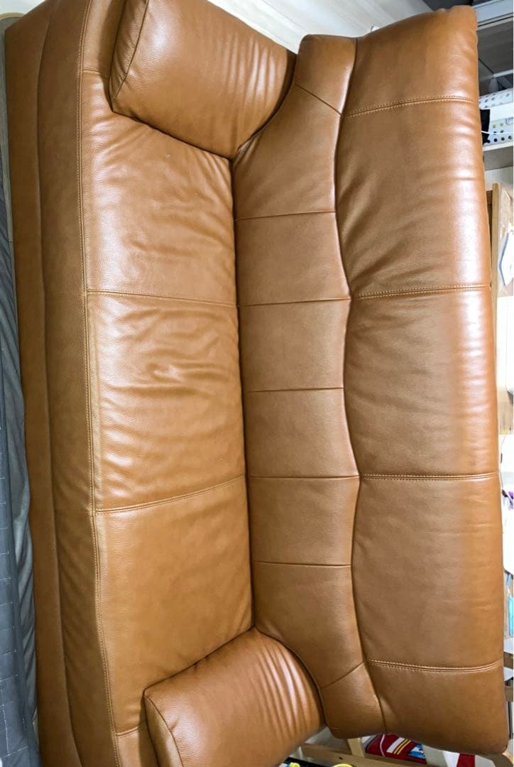 本革仕様　ハイバック　ソファ　3人掛け　ハミルトン