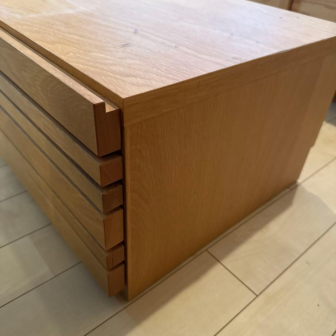 ナチュラルウッド テレビ台 大きめ 引き出し付き