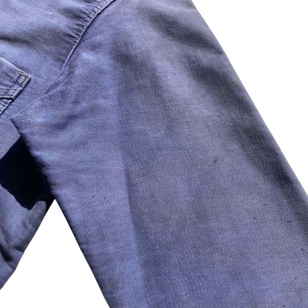 50s フレンチ ヴィンテージ Vポケ モールスキンジャケット ユーロ ボロ古着