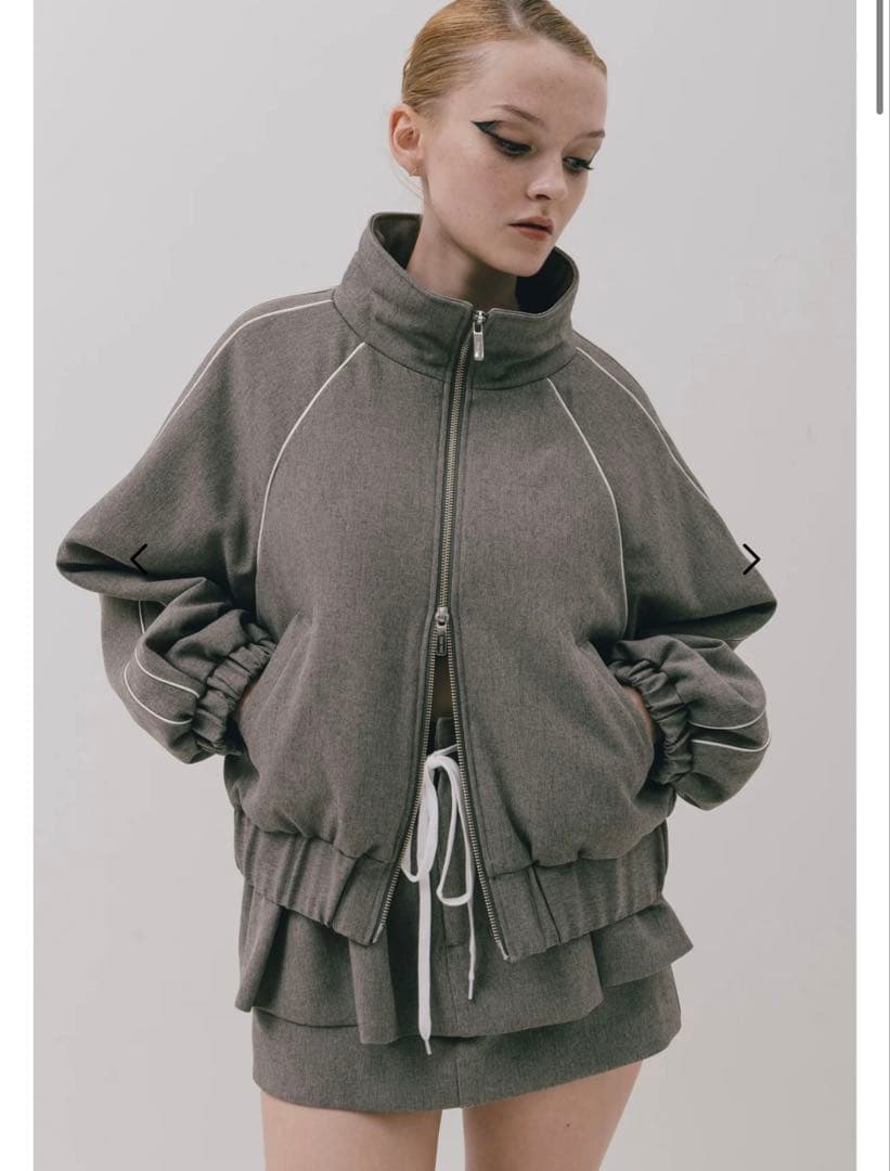 【THETOE】Brixton Track Jacket gray