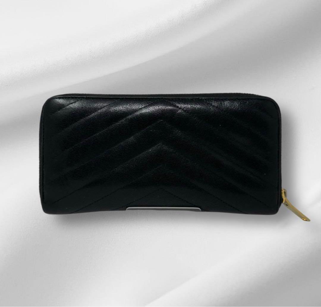 YSL ブラック キルティング 長財布