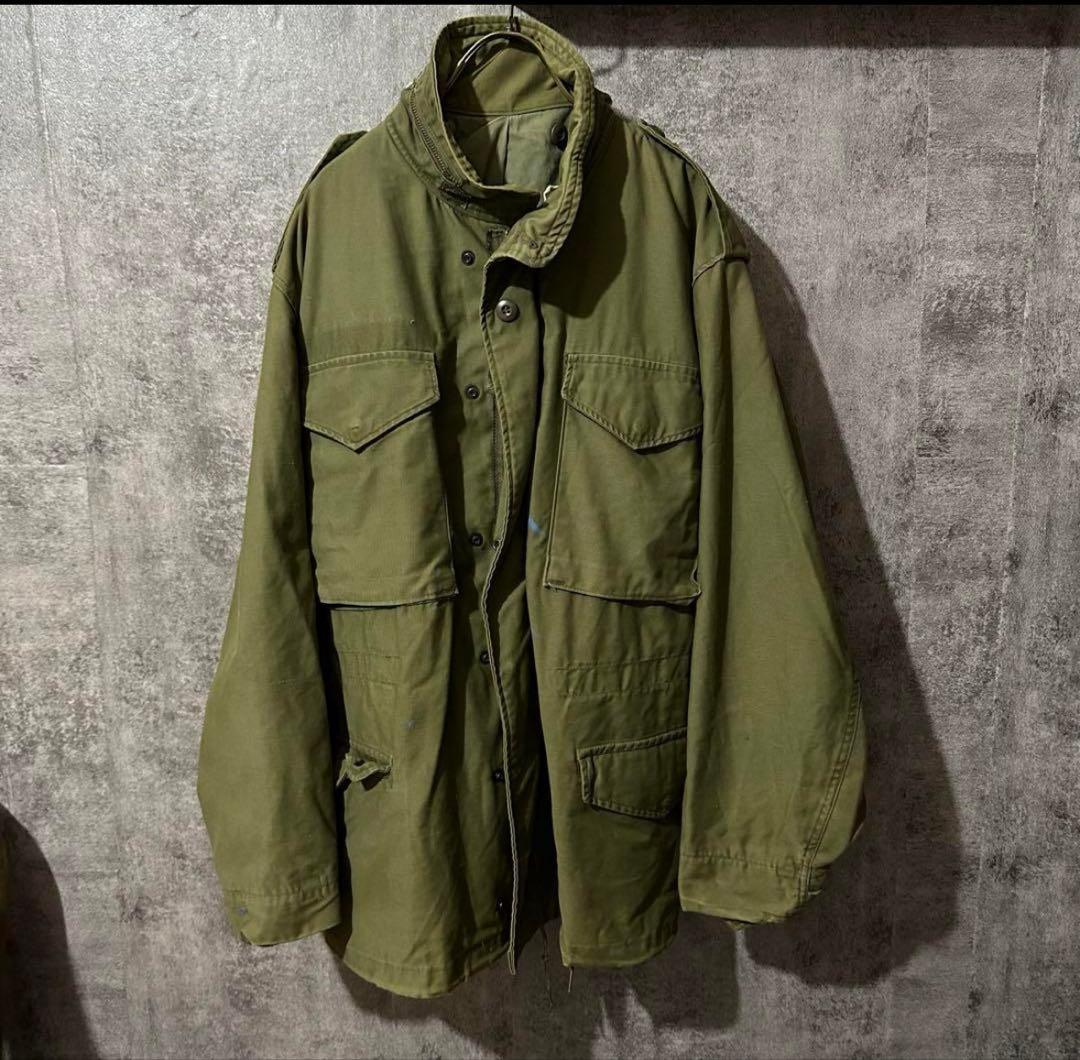 70年代 ペンキ　M-65 2nd フィールドジャケット M サイズ