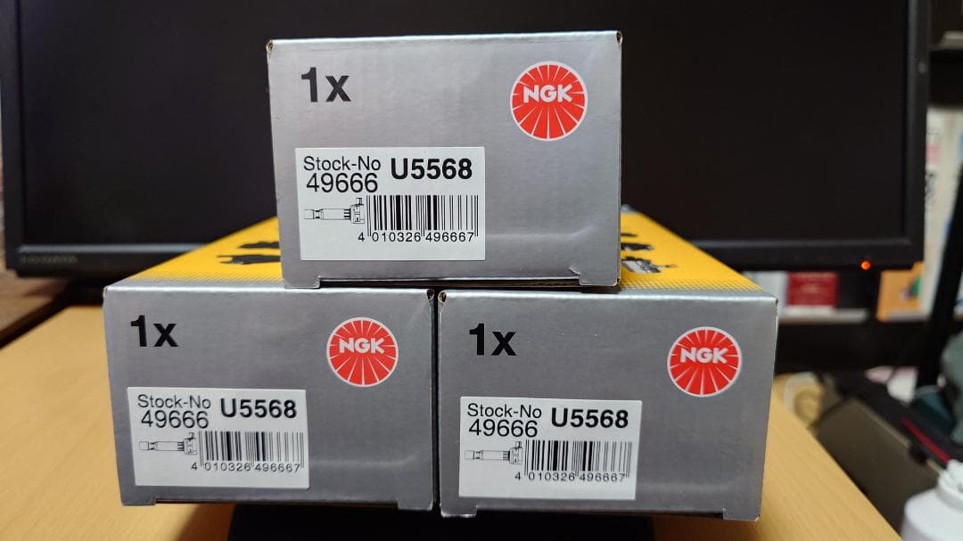 ホンダ JF1 JF2ターボ車NGK U5568イグニッションコイル 3個set