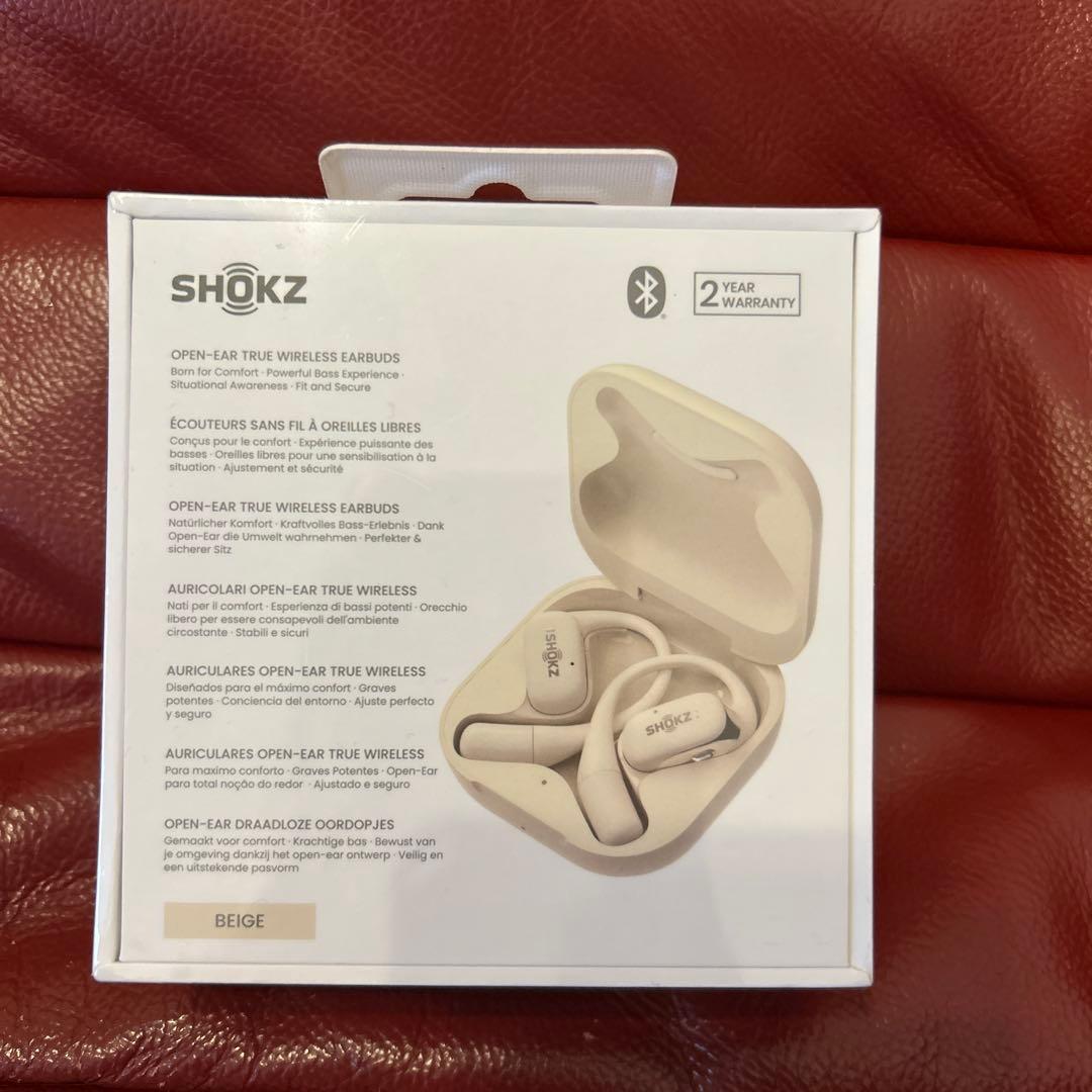 SHOKZ OPENFIT ワイヤレスイヤホン ベージュ